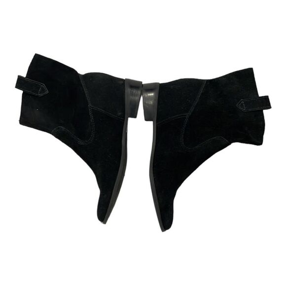 Arezzo Women Genuine Suede Made In Brazil Boots Booties Sz 39‎ US 8.5 Black - Picture 7 of 11